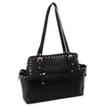 Parinda 11255 FELICITY (Black) Pebble Grain Faux Leather Tote